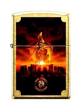 Anne Stokes Brass Mystical Dragon Zippo Lighter